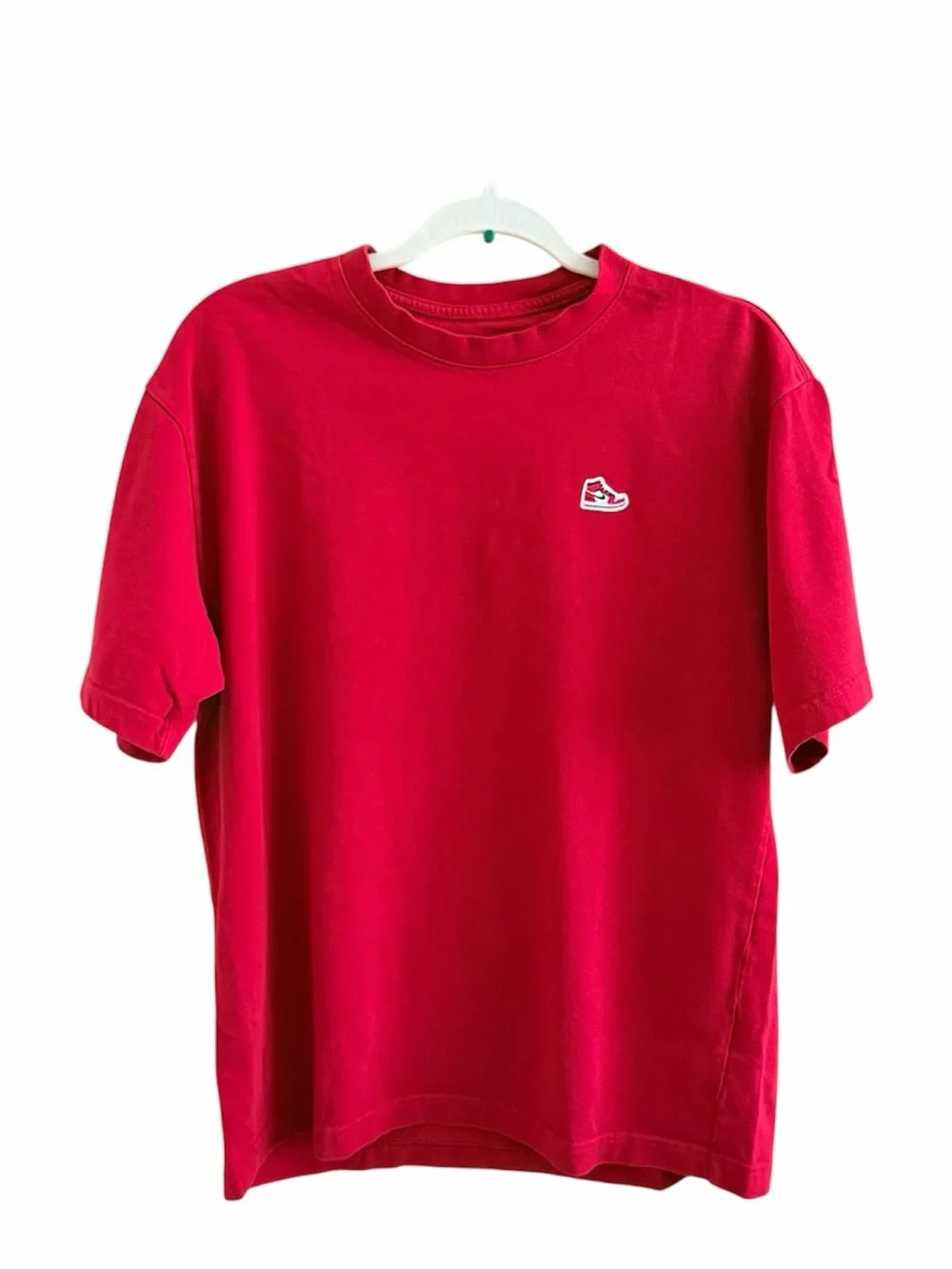 Jordan Red Sneaker Patch T Shirt Men’s Medium Jumpman Cotton Tee
